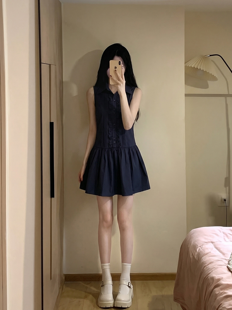 슬리밍 효과 한국 대학생 스타일 셔츠 원피스 여성 여름 - Korean Style A Line Shirt Dress 리뷰 및 가격