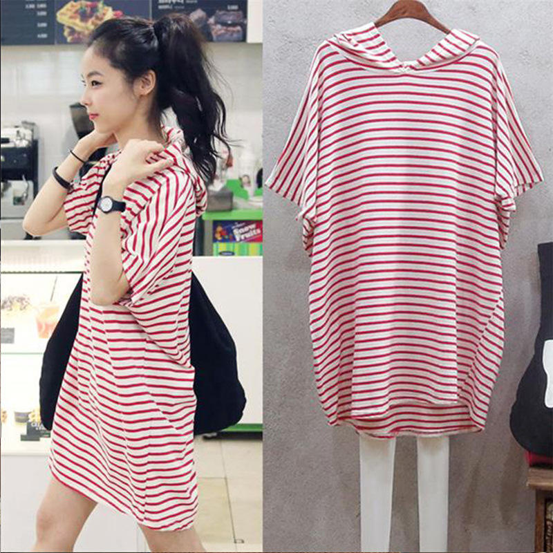 여름용 신상 한국 스타일의 넉넉한 핏에 박쥐 소매가 달 - Korean Style A Line Shirt Dress 리뷰 및 가격