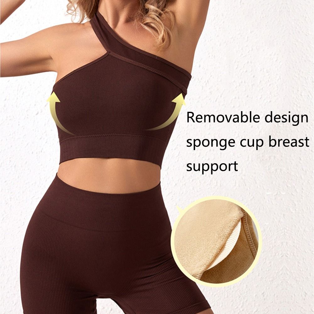 여성용 캐주얼 심리스 운동복 세트 2개: 골지 소재의  - Seamless Ribbed Workout Tank Top 리뷰 및 가격