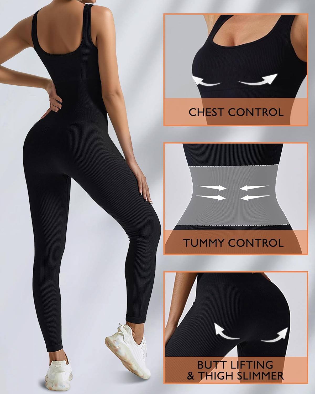 여성용 운동복 심리스 점프수트 요가 리브드 바디콘 원피 - Seamless Ribbed Workout Tank Top 리뷰 및 가격
