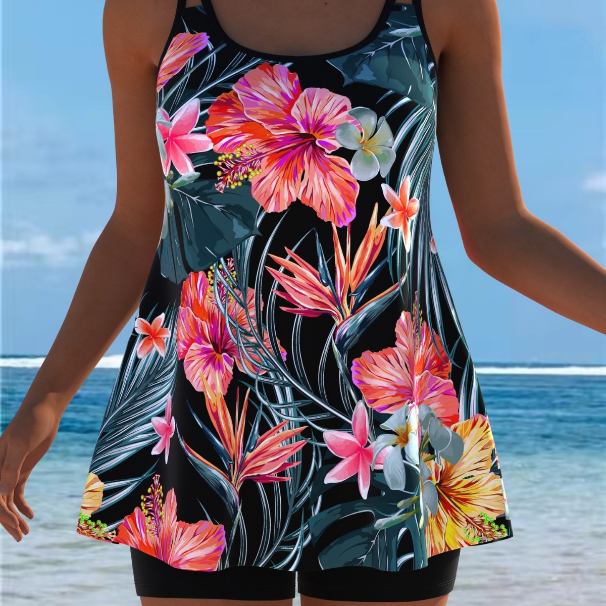 새로운 Tankini 수영복 Tankini 세트 섹시한 - Swimwear 리뷰 및 가격