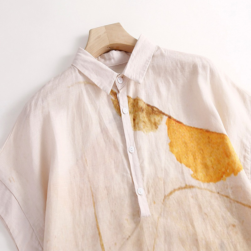 캐주얼 코튼 린넨 셔츠 드레스 여성용 프린트 롱 스커트 - Casual Loose Linen Shirt Dress 리뷰 및 가격